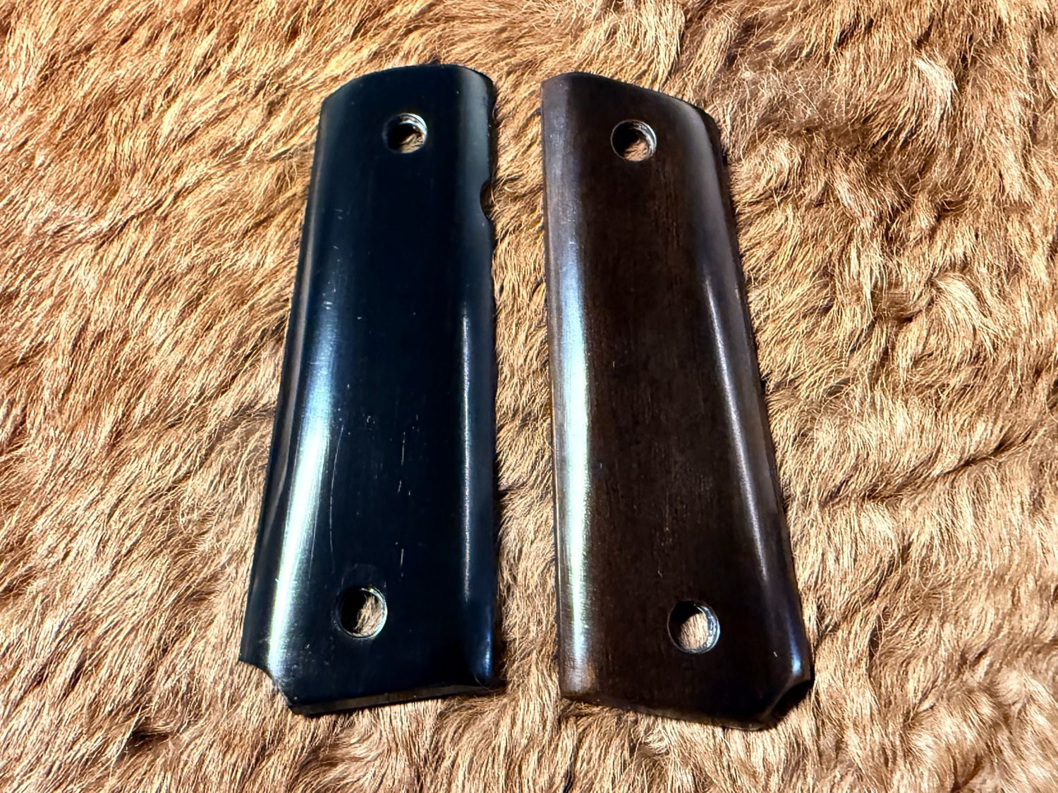 Ebony Wood Grips for Thinline 1911