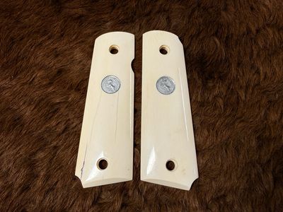 Colt White Ivory Grips for 1911 (AVAILABLE TO TEXAS RESIDENTS ONLY)