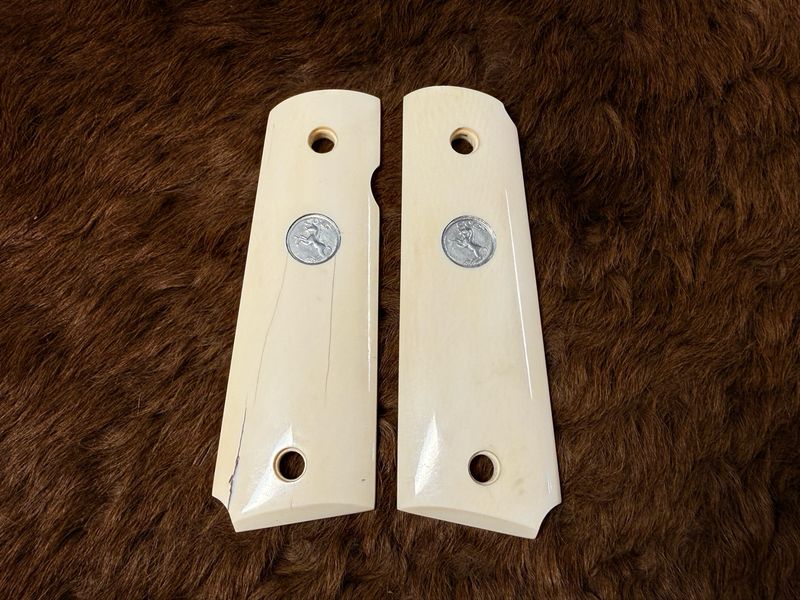 Colt White Ivory Grips for 1911 (AVAILABLE TO TEXAS RESIDENTS ONLY)