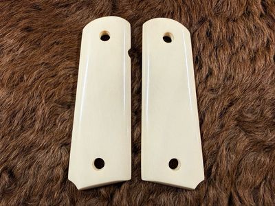 White Ivory Grips for 1911 (AVAILABLE TO TEXAS RESIDENTS ONLY)