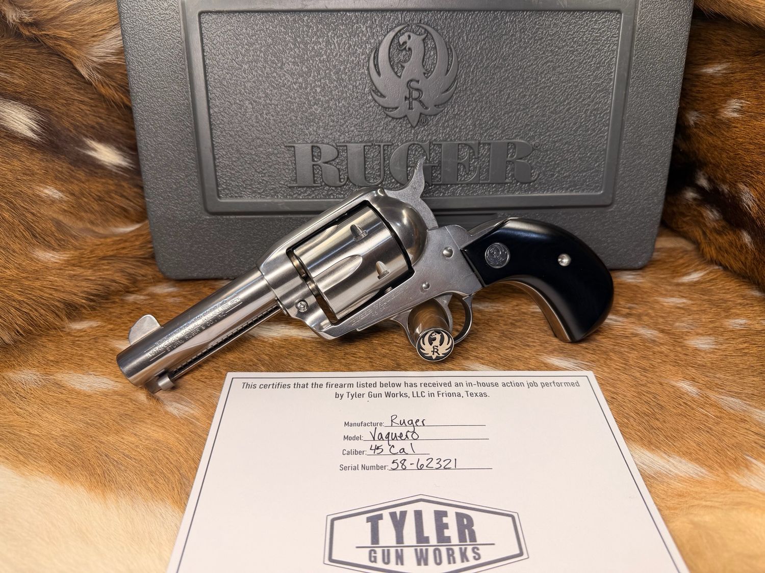 Ruger "Old Model" Vaquero Birdshead Revolver – .45 Colt – TGW Action Job