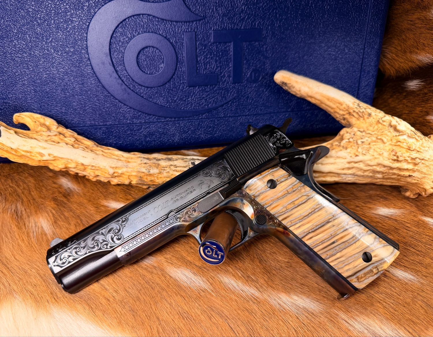 TGW Custom Engraved Colt Government Model 1911 .38 Super