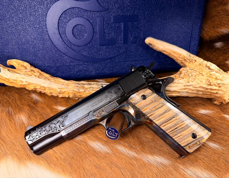 TGW Custom Engraved Colt Government Model 1911 .38 Super