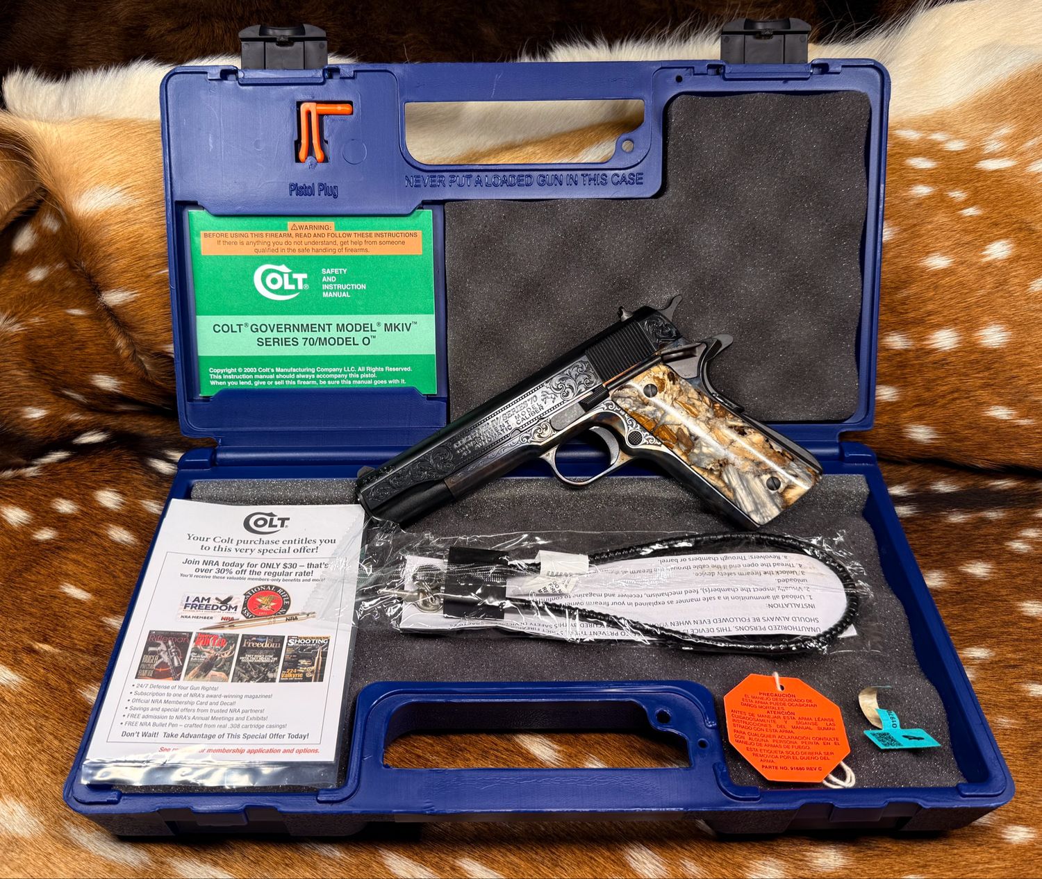 TGW Custom Engraved Colt Government Model 1911 .45 ACP