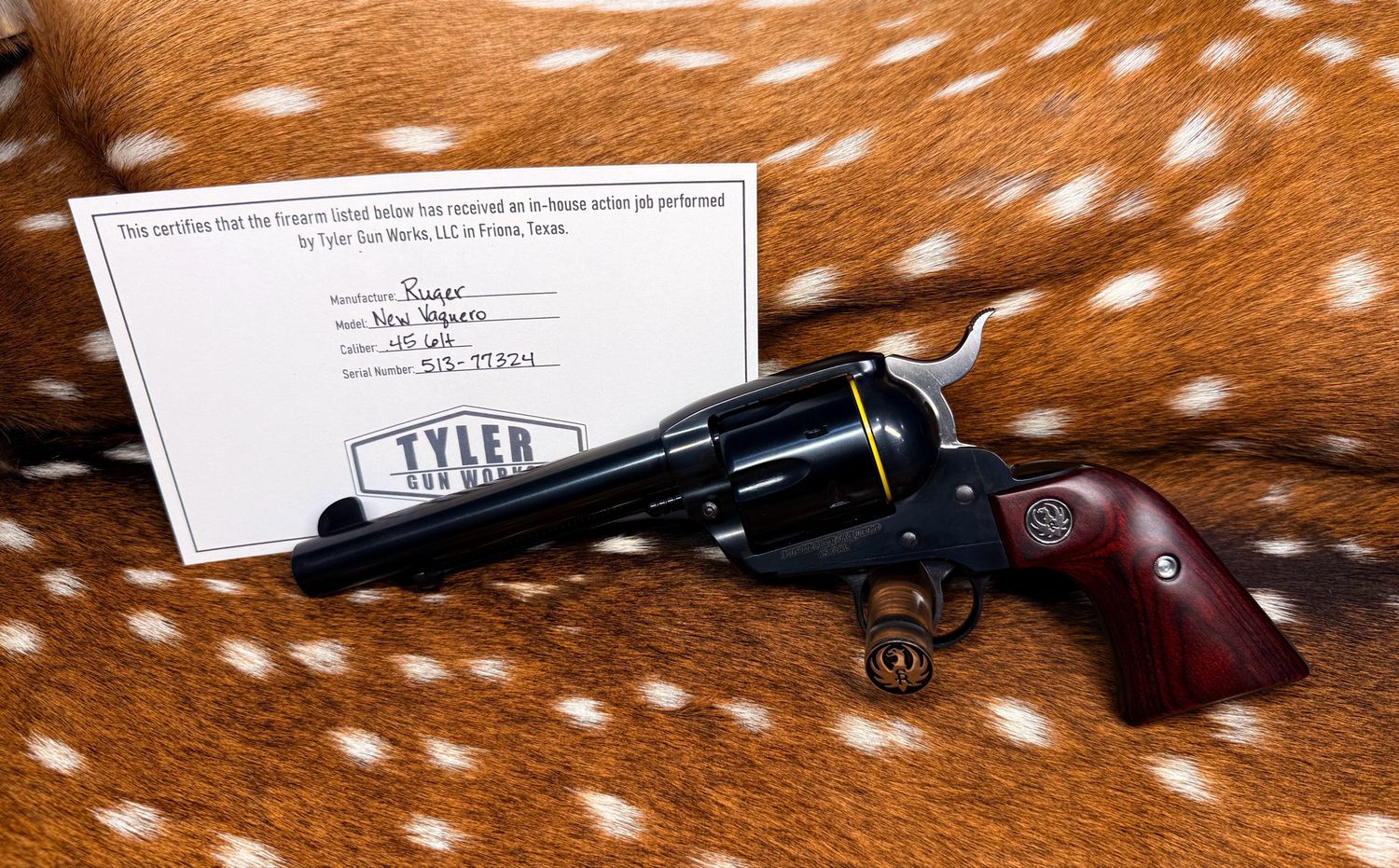 Ruger New Vaquero .45 Colt Revolver with TGW Action Job