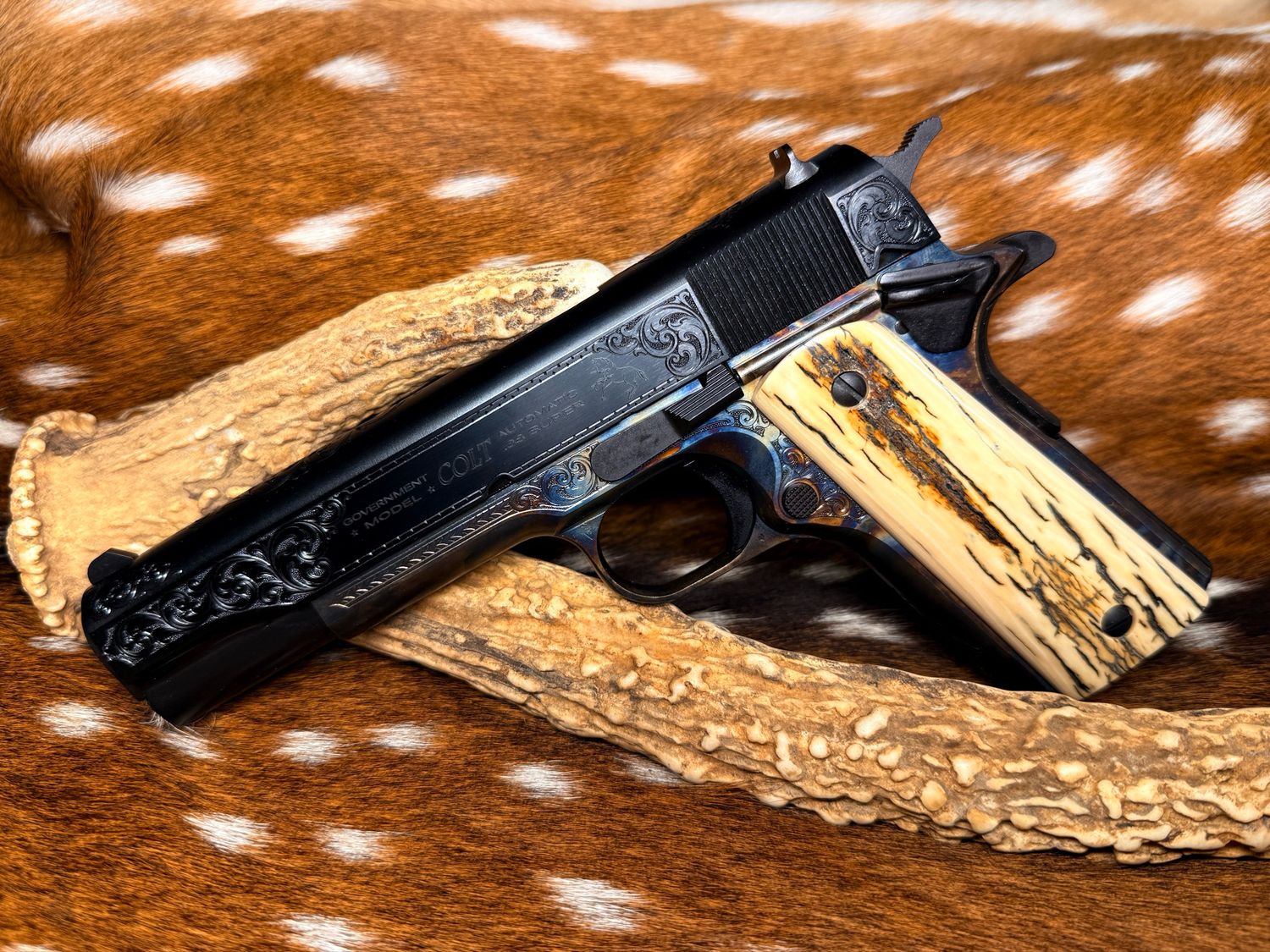 TGW Custom Engraved Colt Government Model 1911 .38 Super