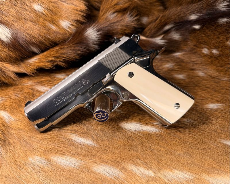 Colt MK IV Series 80 Officer’s ACP Enhanced – .45 ACP with Mammoth Ivory Grips
