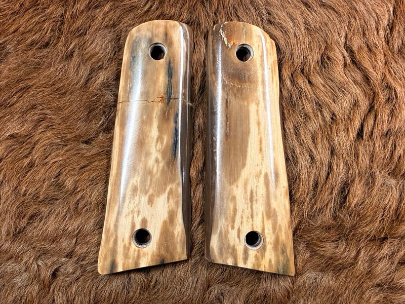 Magwell Mammoth Ivory Grips for 1911