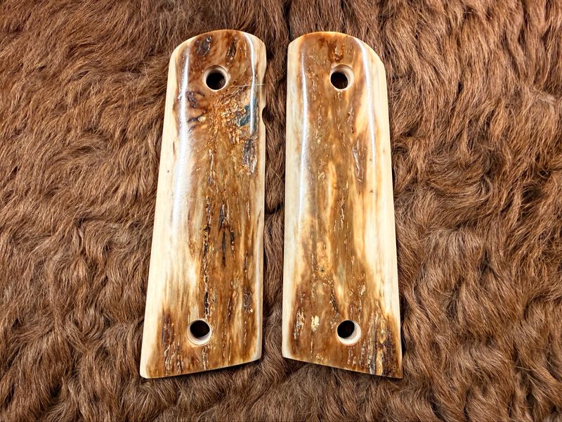 Magwell Mammoth Ivory Grips for 1911
