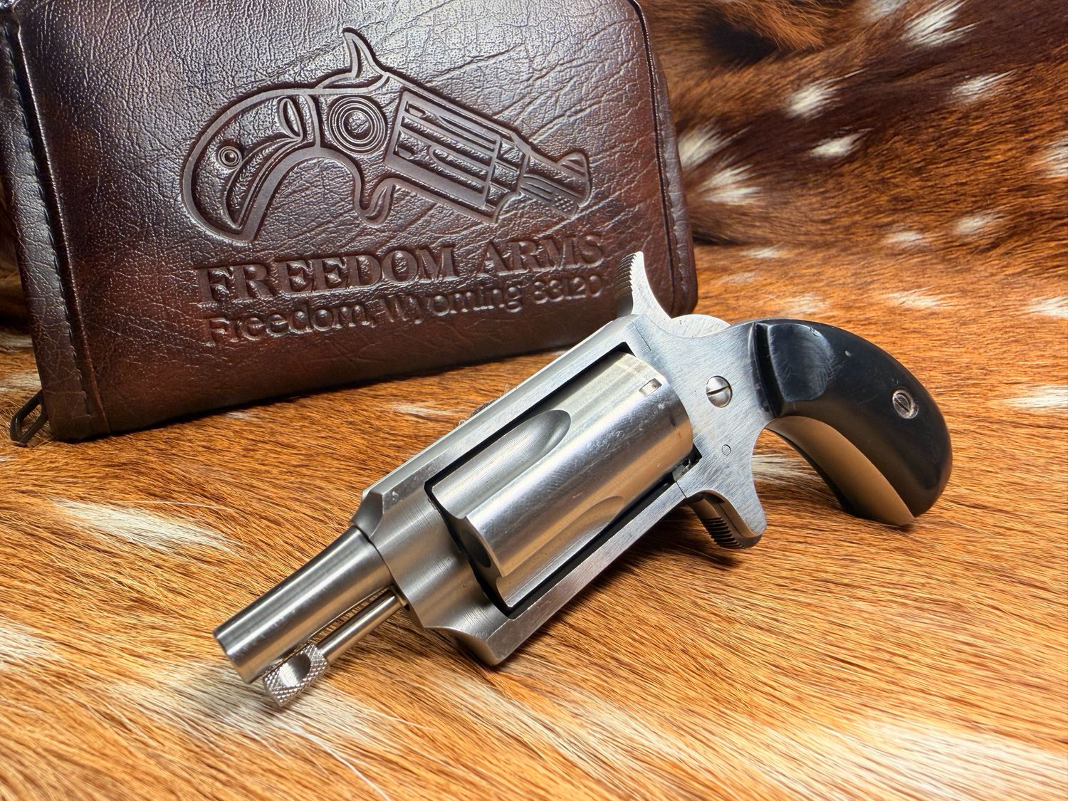 Freedom Arms Mini Revolver .22 Magnum – Stainless – Includes Factory Pistol Rug