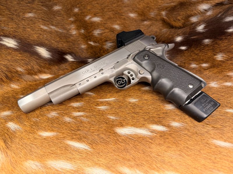 Colt MK IV Series 80 Government Model .45 ACP – Competition Modified – Stainless