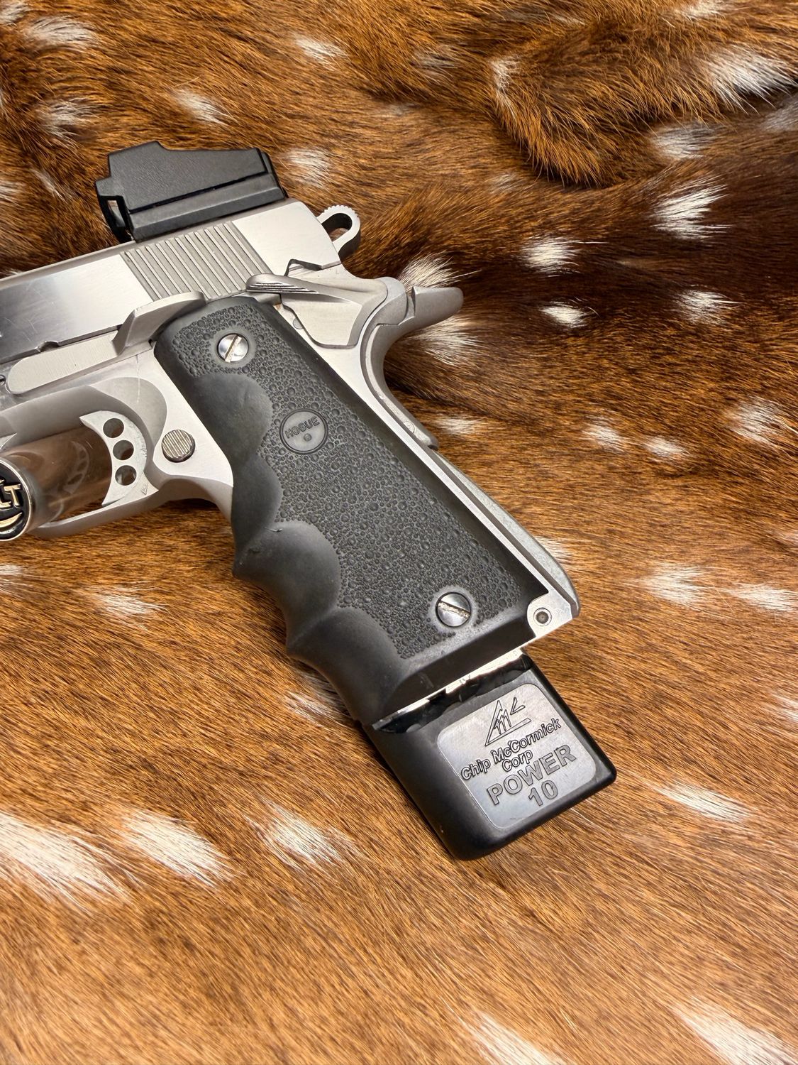 中古 美品 R.E.G. O-K ALL STAINLESS 45 Colt MK IV Series 80 Government Model .45 ACP – Competition