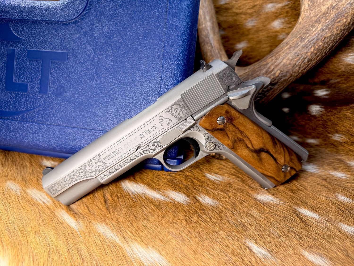 TGW Custom Engraved Colt Government Model 1911 .38 Super