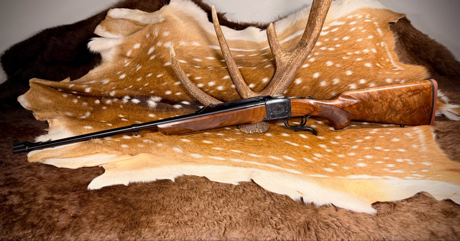 Custom Ruger No. 1 Light Sporter .275 Rigby Rifle - Hand Engraved Custom Ruger No. 1 Light Sporter .275 Rigby Rifle - Hand Engraved
