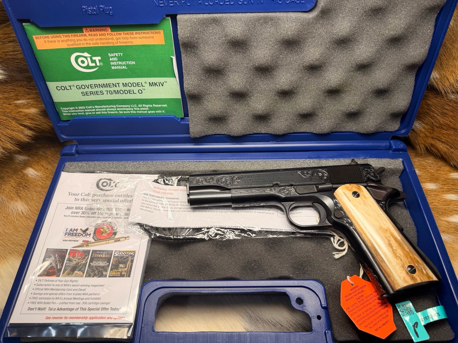TGW Custom Engraved Colt Government Model 1911 .45 ACP
