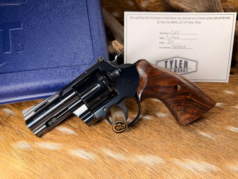 Colt Python .357Mag Revolver with Action Job and Custom Bear Hug Grips