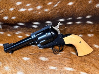 Ruger New Model Blackhawk .45 Colt Revolver with Maple Wood Grips Ruger New Model Blackhawk .45 Colt Revolver with Maple Wood Grips