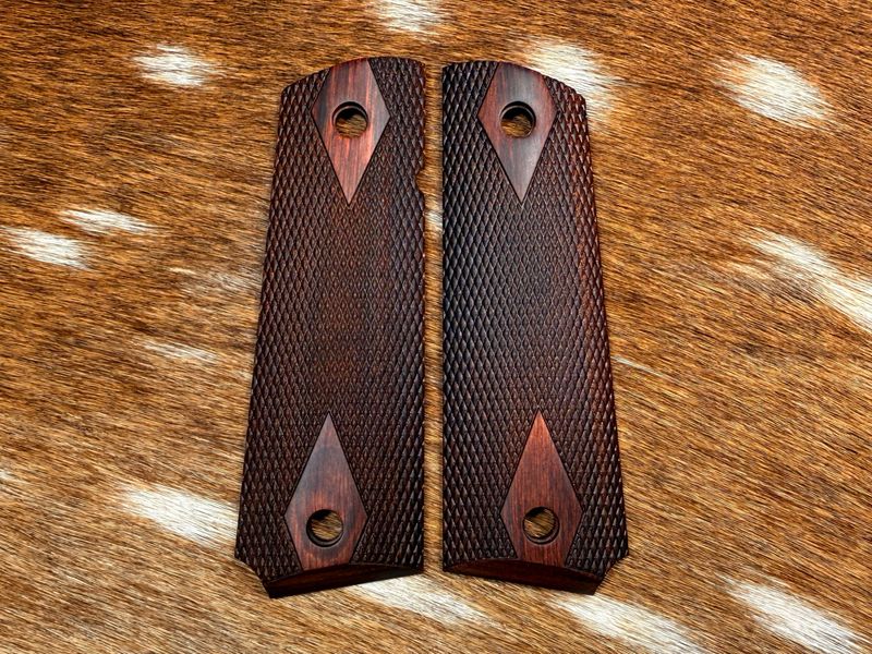 Brand New Colt 1911 Rosewood Factory Takeoff Grip Panels