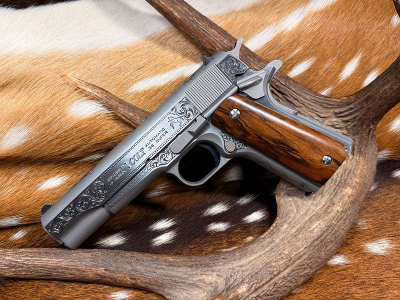 TGW Custom Engraved Colt Government Model 1911 .38 Super