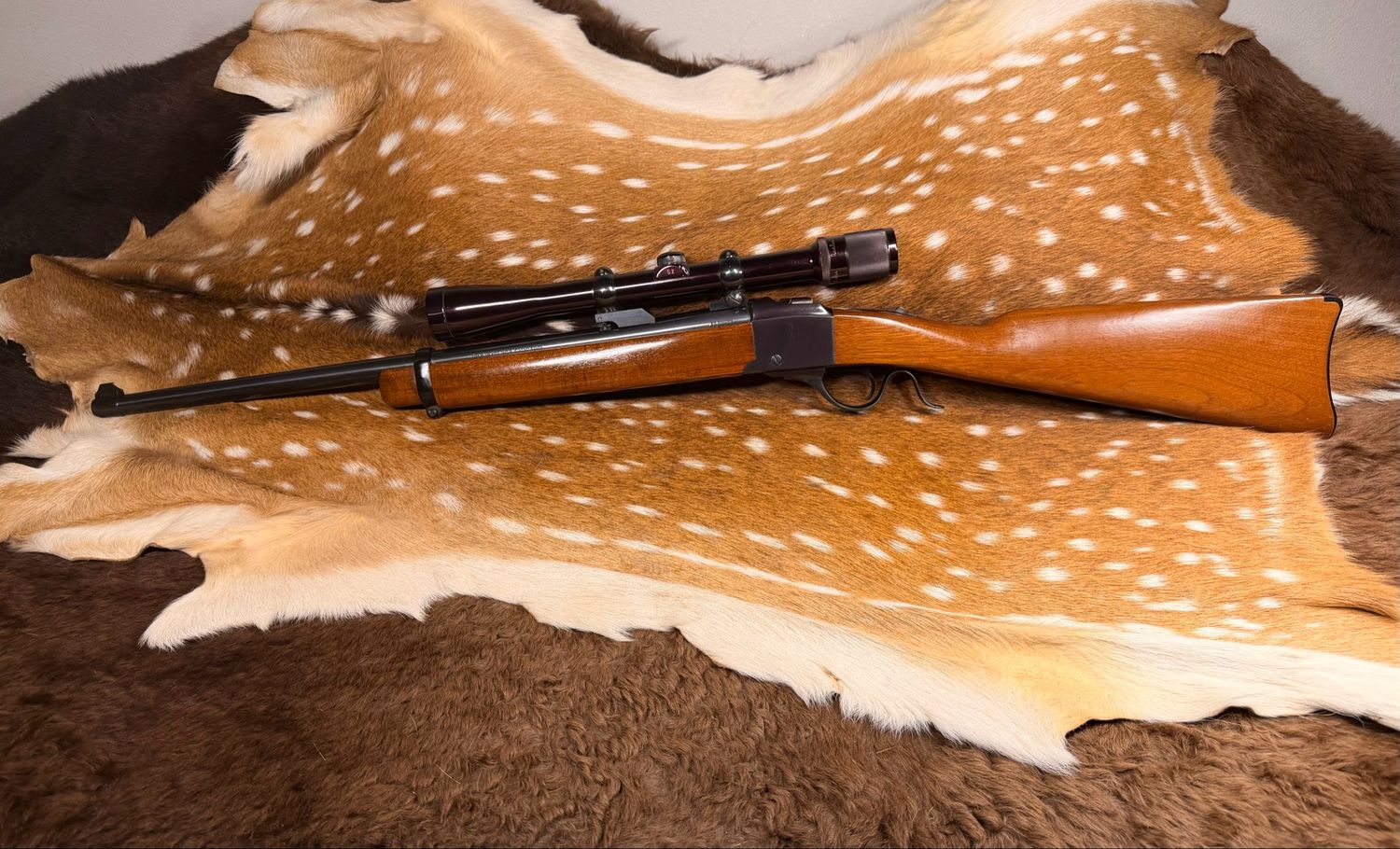 Ruger No. 3 .22 Hornet Single-Shot Rifle with Scope