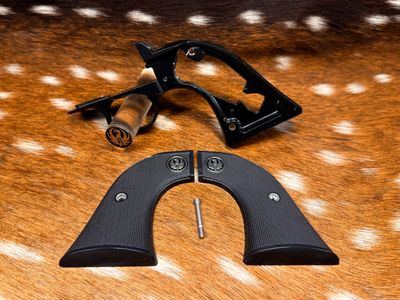 Ruger New Model Blackhawk XR3-RED Factory Take-Off Grip Frames with Polymer Grips Ruger New Model Blackhawk XR3-RED Factory Take-Off Grip Frames with Polymer Grips