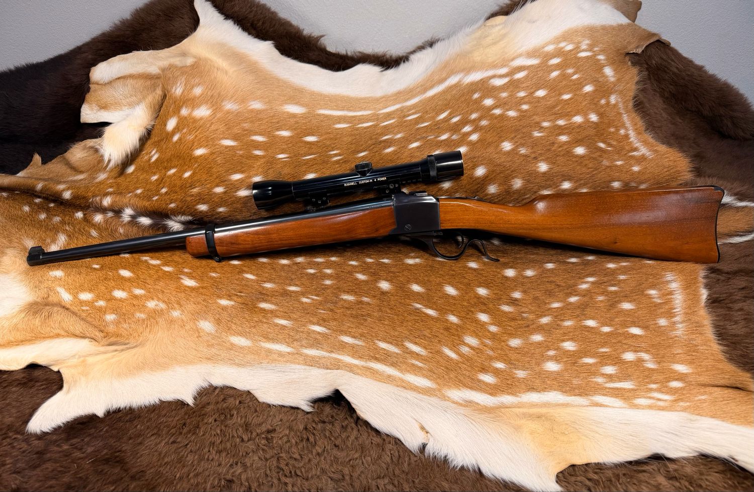 Ruger No. 3 .22 Hornet Single-Shot Rifle with Scope Ruger No. 3 .22 Hornet Single-Shot Rifle with Scope