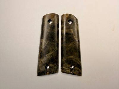 Magwell Buckeye Burl Grips for 1911 Magwell Buckeye Burl Grips for 1911