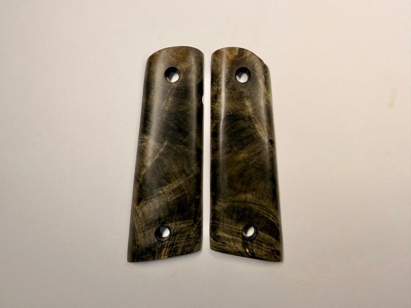 Magwell Buckeye Burl Grips for 1911 Magwell Buckeye Burl Grips for 1911