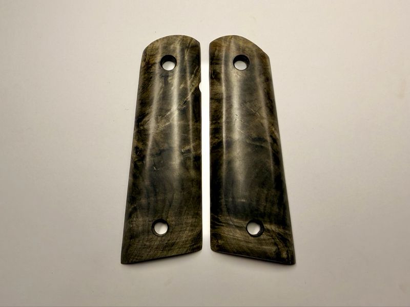 Magwell Buckeye Burl Grips for 1911 Magwell Buckeye Burl Grips for 1911