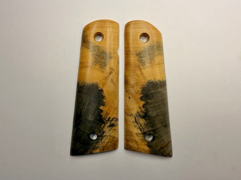 Magwell Buckeye Burl Grips for 1911 Magwell Buckeye Burl Grips for 1911