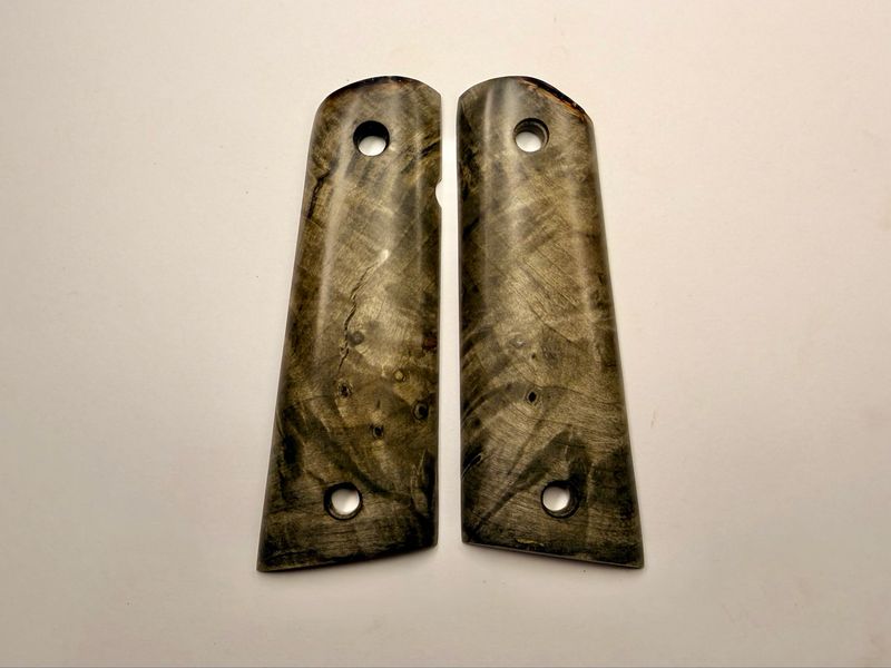 Magwell Buckeye Burl Grips for 1911 Magwell Buckeye Burl Grips for 1911