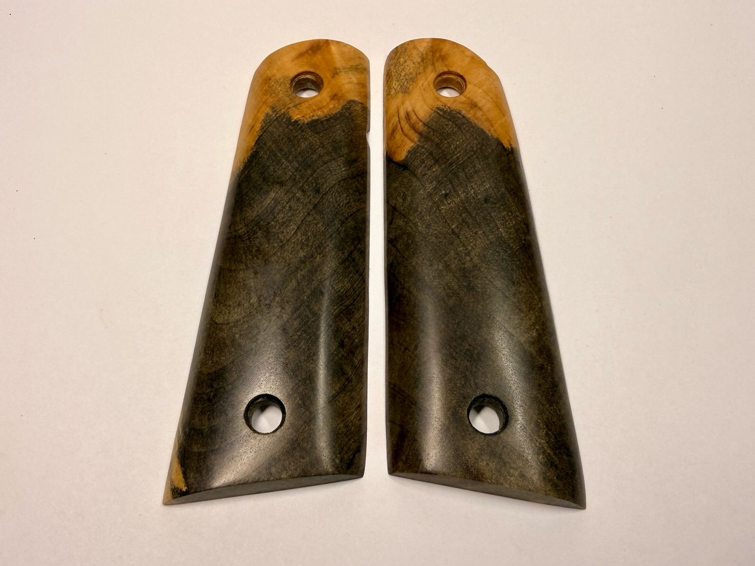 Magwell Buckeye Burl Grips for 1911 Magwell Buckeye Burl Grips for 1911