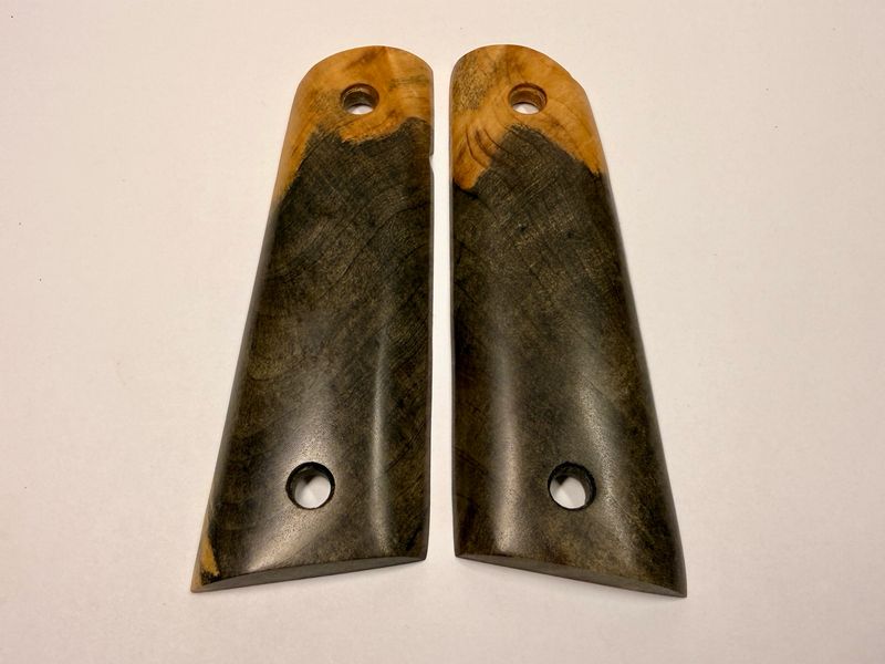 Magwell Buckeye Burl Grips for 1911 Magwell Buckeye Burl Grips for 1911