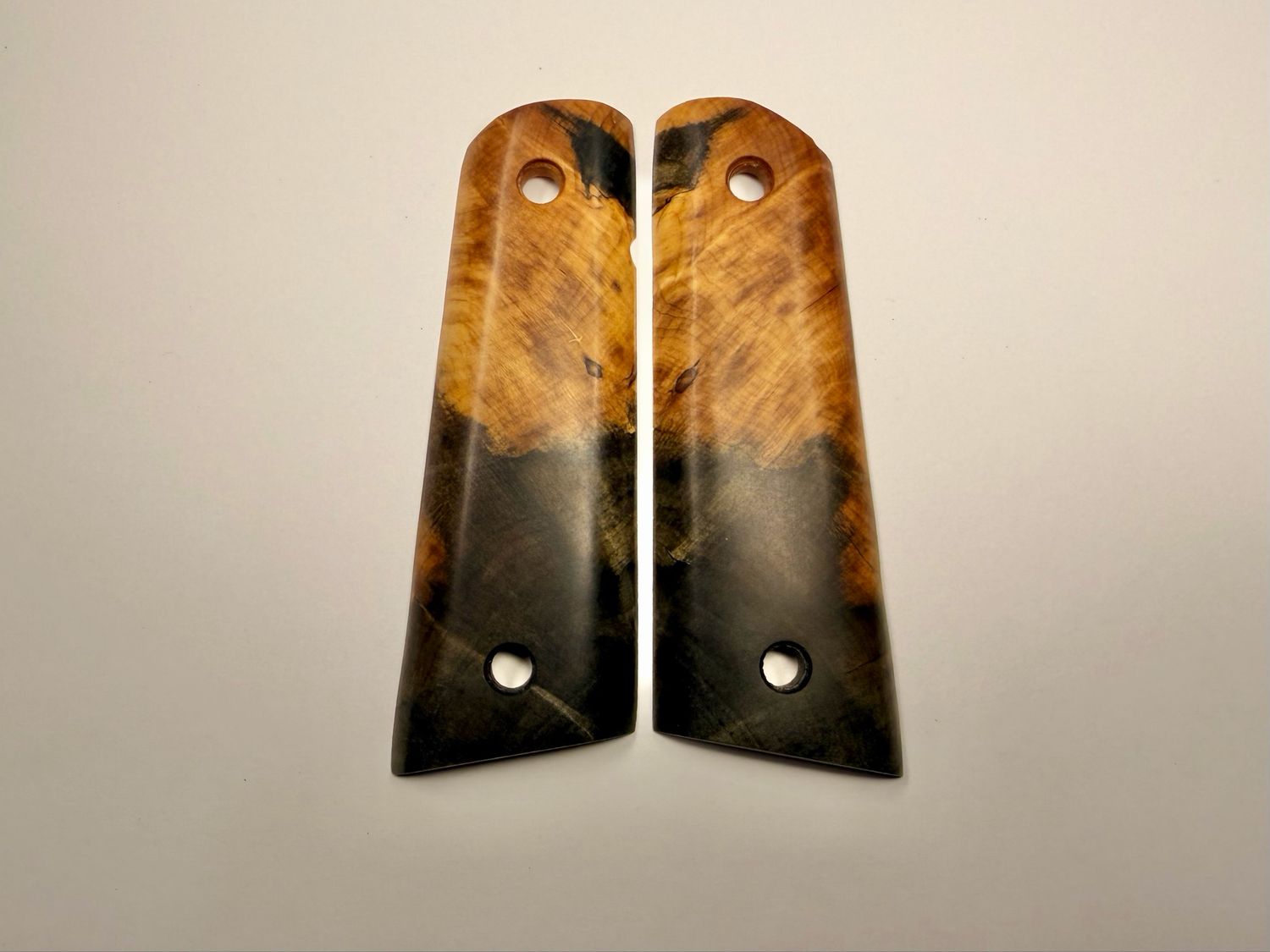 Magwell Buckeye Burl Grips for 1911