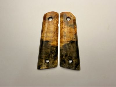 Magwell Buckeye Burl Grips for 1911