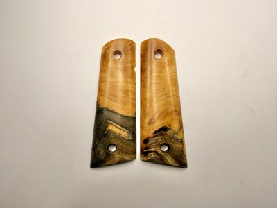 Magwell Buckeye Burl Grips for 1911 Magwell Buckeye Burl Grips for 1911