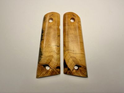 Magwell Buckeye Burl Grips for 1911 Magwell Buckeye Burl Grips for 1911