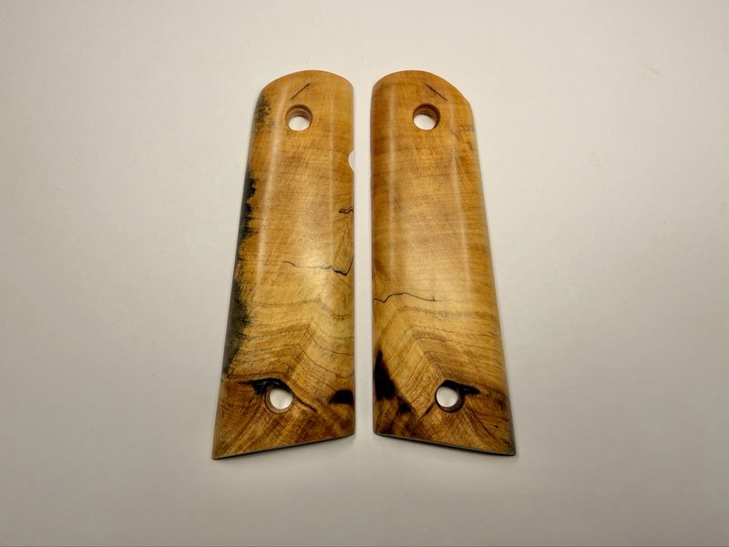 Magwell Buckeye Burl Grips for 1911