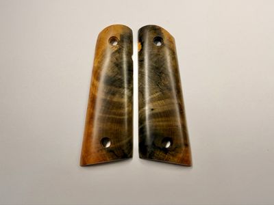 Magwell Buckeye Burl Grips for 1911 Magwell Buckeye Burl Grips for 1911