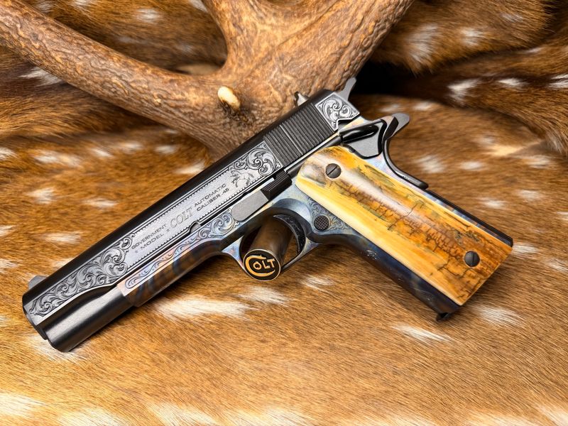TGW Custom Engraved Colt Government Model 1911 .45 ACP
