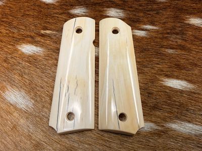 White Ivory Grips with Rare Bark for 1911 (AVAILABLE TO TEXAS RESIDENTS ONLY) White Ivory Grips with Rare Bark for 1911 (AVAILABLE TO TEXAS RESIDENTS ONLY)