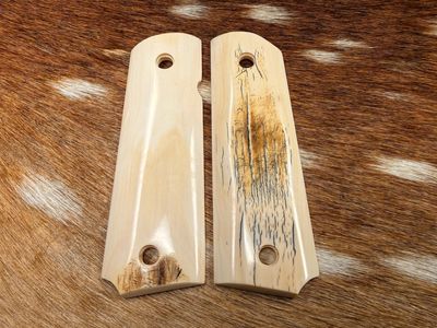 White Ivory Grips with Rare Bark for 1911 (AVAILABLE TO TEXAS RESIDENTS ONLY) White Ivory Grips with Rare Bark for 1911 (AVAILABLE TO TEXAS RESIDENTS ONLY)