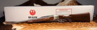 Ruger No. 1 Sporter .300 PRC Single-Shot Rifle 24 Ruger No. 1 Sporter .300 PRC Single-Shot Rifle 24" Barrel – Satin Stainless / Walnut