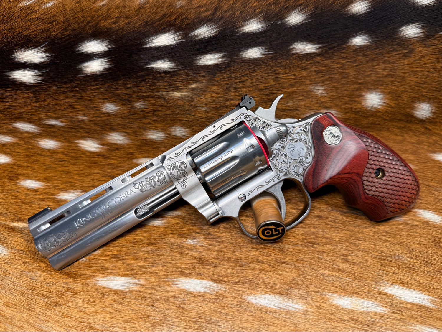 TGW Lipsey’s Exclusive Engraved Colt King Cobra .22 LR 4.25 TGW Lipsey’s Exclusive Engraved Colt King Cobra .22 LR 4.25" Barrel
