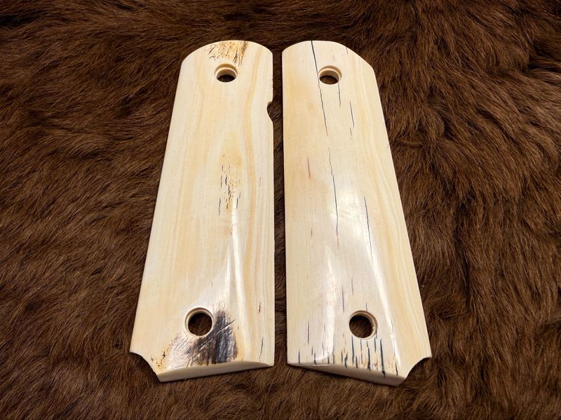 White Ivory Grips with Rare Bark for 1911 (AVAILABLE TO TEXAS RESIDENTS ONLY) White Ivory Grips with Rare Bark for 1911 (AVAILABLE TO TEXAS RESIDENTS ONLY)