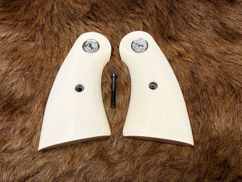Colt White Ivory Grips for Python Service Model (AVAILABLE TO TEXAS RESIDENTS ONLY) Colt White Ivory Grips for Python Service Model (AVAILABLE TO TEXAS RESIDENTS ONLY)