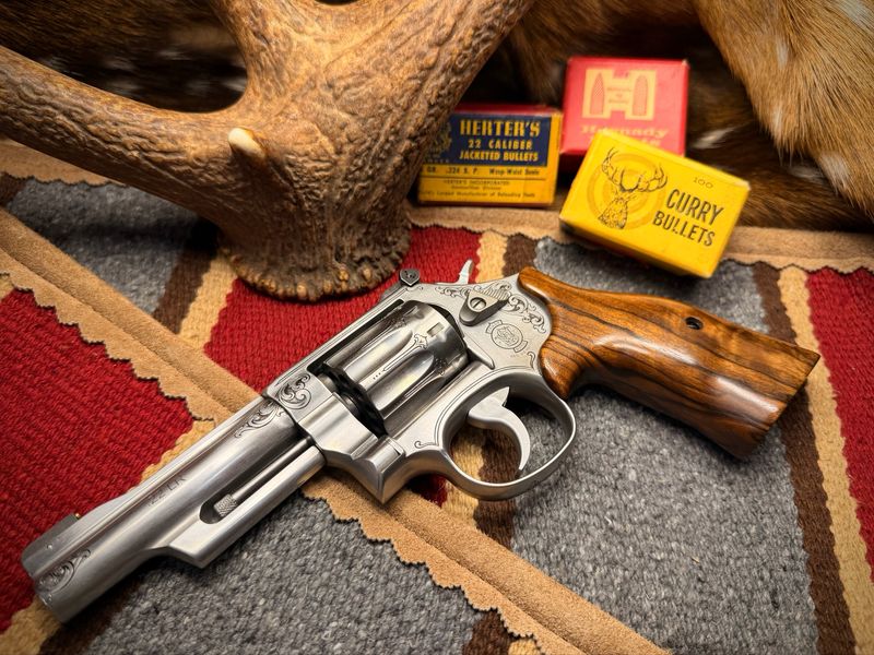 Lipsey's Exclusive Smith & Wesson Model 617-7 .22LR Mountain Gun Hand Engraved with Action Job Lipsey's Exclusive Smith & Wesson Model 617-7 .22LR Mountain Gun Hand Engraved with Action Job
