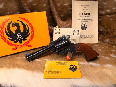 Old Model 3-Screw Ruger Blackhawk .357 Magnum with Box Old Model 3-Screw Ruger Blackhawk .357 Magnum with Box