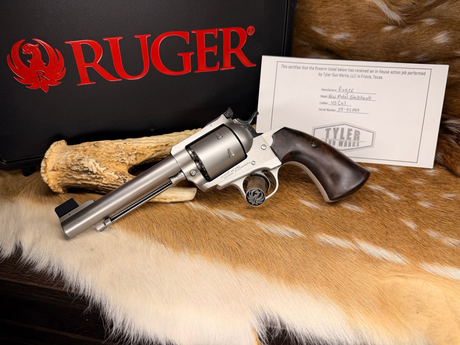 TGW Custom Ruger New Model Blackhawk Revolver – .45 Colt TGW Custom Ruger New Model Blackhawk Revolver – .45 Colt