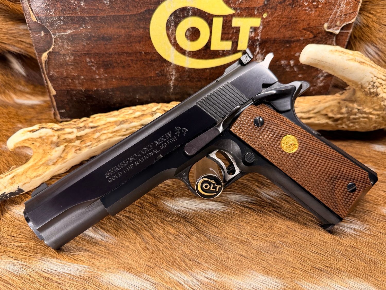 Colt Gold Cup National Match MK IV / Series 80 Pistol – .45 ACP – 1983 Production Colt Gold Cup National Match MK IV / Series 80 Pistol – .45 ACP – 1983 Production